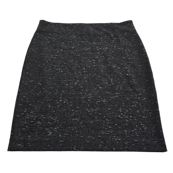 Loft Mini Skirt Womens Size Small Stretch Elastic Waist Pencil Fit Black Gray - Picture 5 of 10